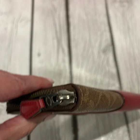 Coach Red and Brown Hobo Bag and wallet set - Picture 8 of 17